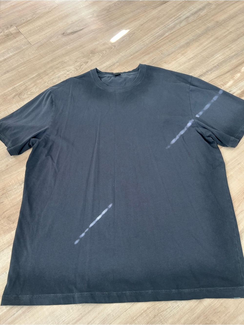 Lululemon Men's grey dye Short Sleeve Shirt